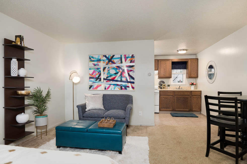 Studio Apartments In Buffalo Sheridan Residence Living Room