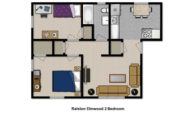 Kenmore NY Apartments Ralston Elmwood 2 Bedroom FP