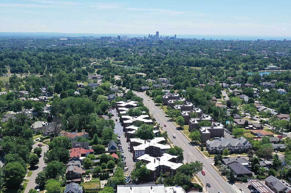 Aerial image Delaware Park Apartments
