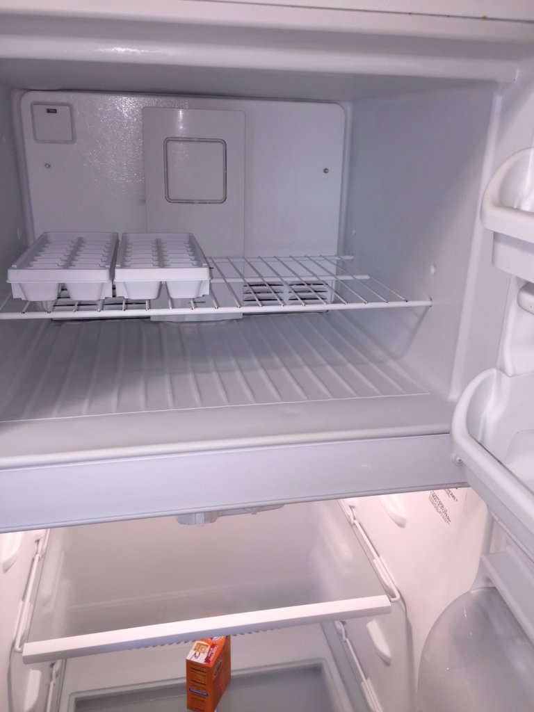 clean out refrigerator move out of apartment