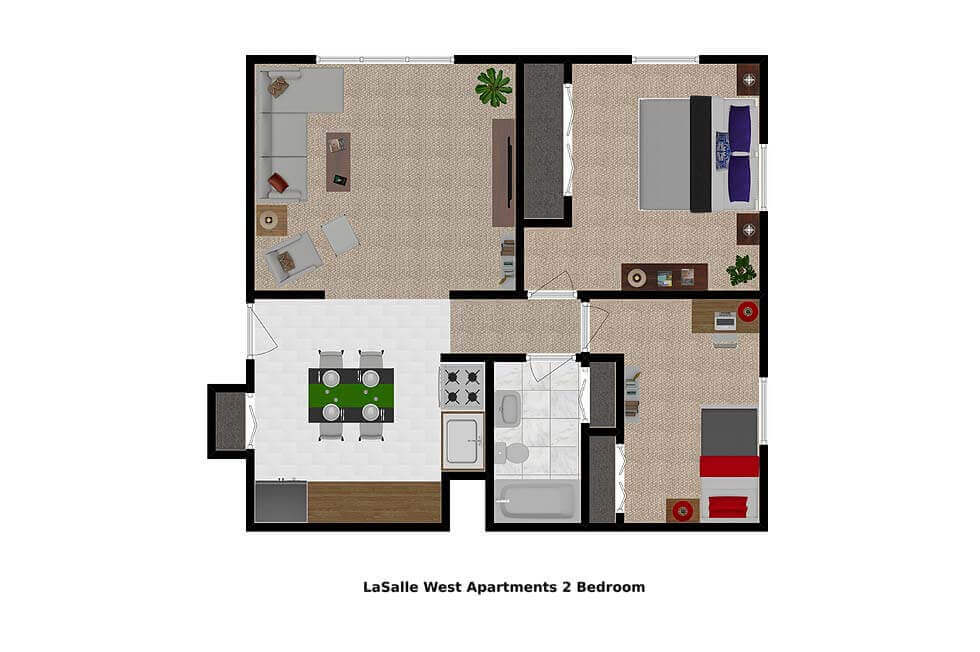LaSalle West Apartments Niagara Falls NY Floorplan