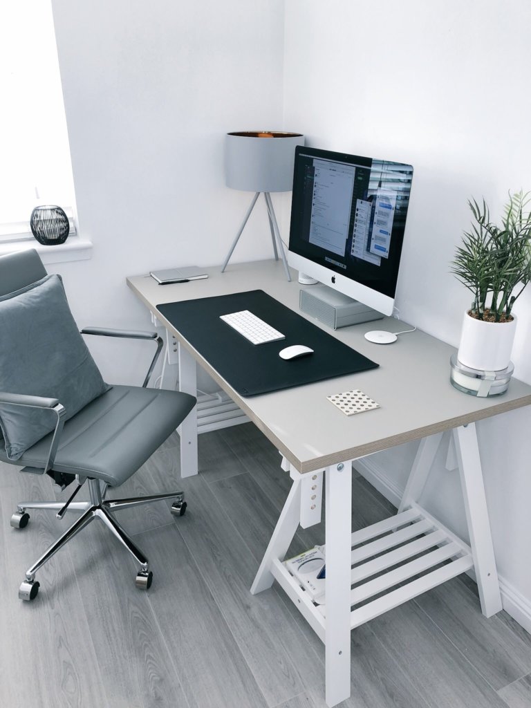 ergonomic office setup