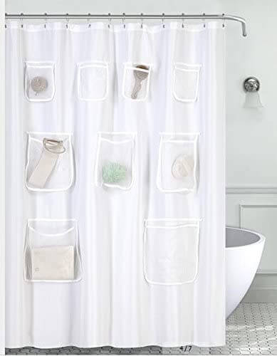 pocketed shower curtain