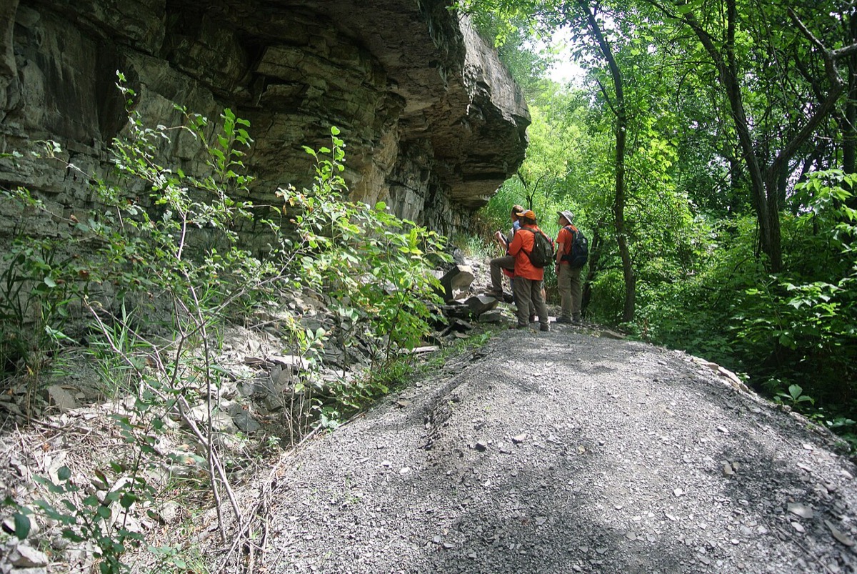 The Niagara Gorge Trail near the Lewiston-Queenston Bridge