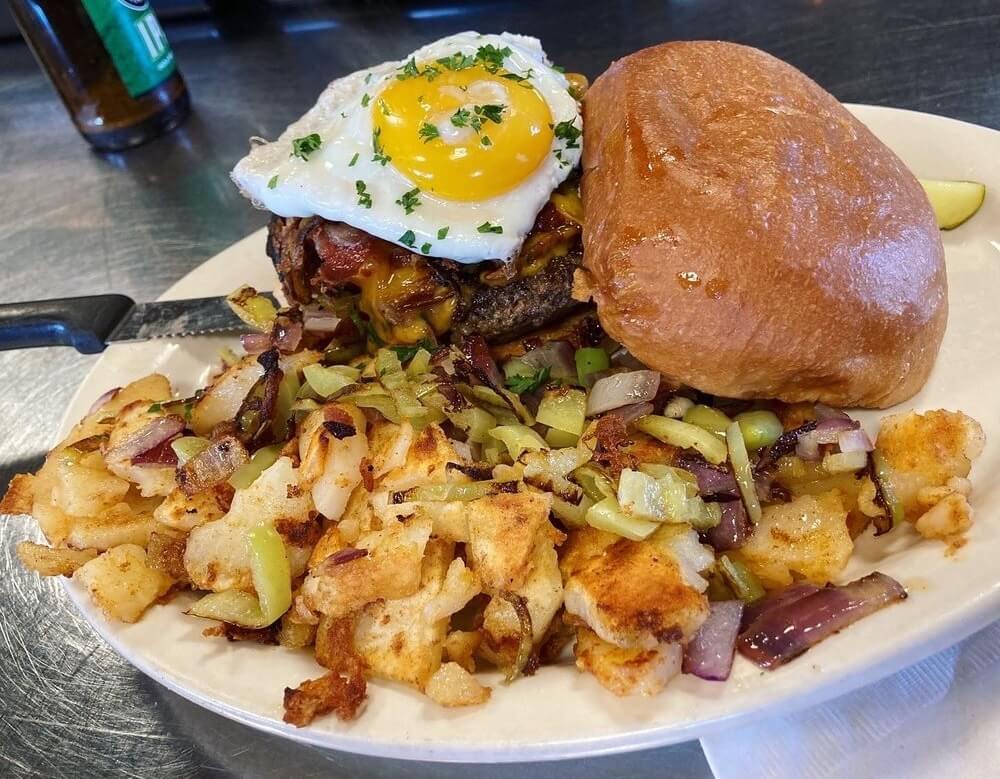 Brunch burger from Sophia's Restaurant