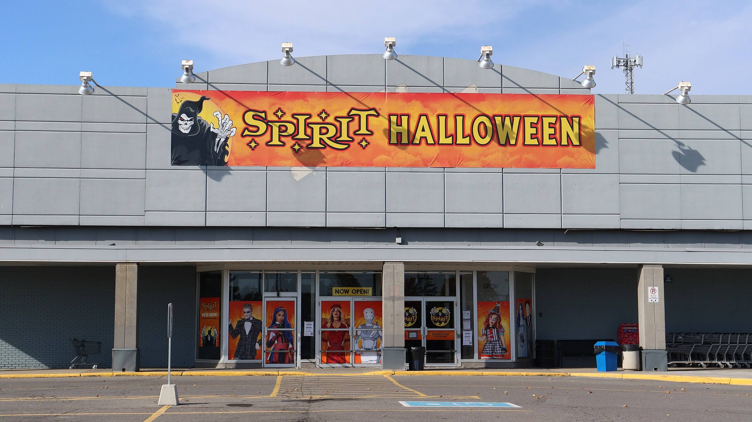 Spirit Halloween store in a former Zellers store